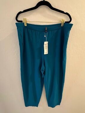 Eileen Fisher NWT Lightweight Crepe Washable Stretch Wide-Leg Pant